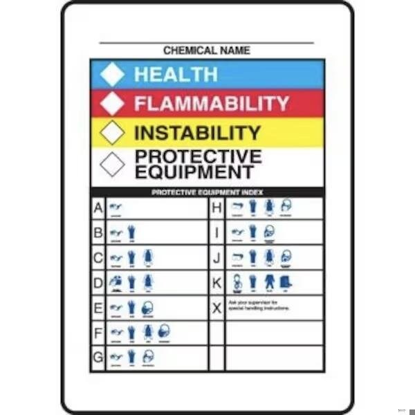 Accuform HMCIS CHEMICAL SIGN PROTECTIVE ZFD843VP ZFD843VP - main